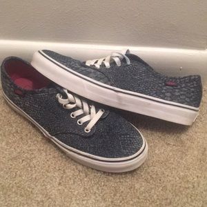 Snakeskin vans